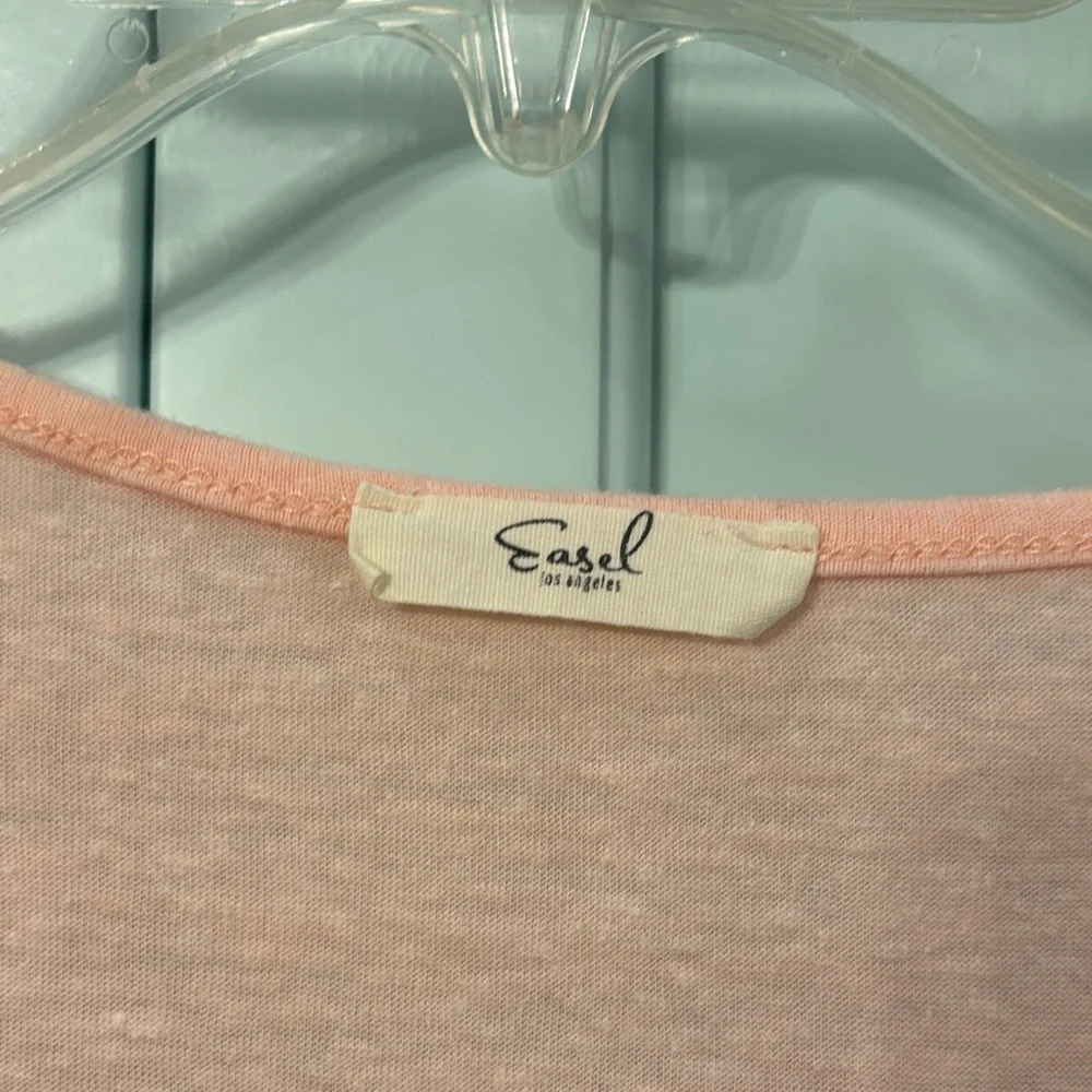 Easel Peach Women's Blouse - Picture 2 of 2